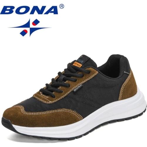 BONA 2021 New Designers Casual Shoes Men Brand Outdoor Man Sneakers Walking Shoes Mansculino Leisure Footwear Zapatillas Hombre