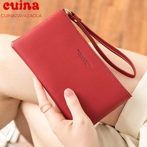 Fashion Brand New Thin Style Women Wallets Zipper Coin Bag In Back Soft Leather Ladies Card Holder Slim Purse Female Wallet Smal