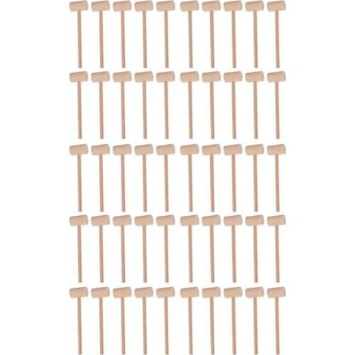 Hammer Solid Wood Flat Head Hitting Hammer Mallets Mini Hammers Leather Crafts and Jewelry Crafts