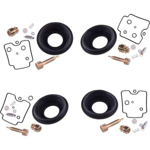 4 Sets Motorcycle Carburetor Repair Kit Plunger Diaphragm Fit For Suzuki Katana 750 GSX750F 2006 2005 2004 2003 2002 2001 2000