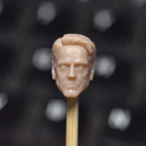 Unpainted 1/18 Jeremy Irons Head Sculpt PVC Male Soldier Head Carving Fit 3.75'' JOYTOY ORI TOY Action Figure