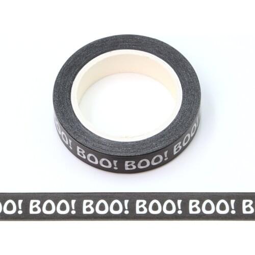 NEW 1PC 10MM*10M Halloween Trick or Treat BOO Decorative Washi Tape Wholesale Masking Tape Stationery washi tape stickers