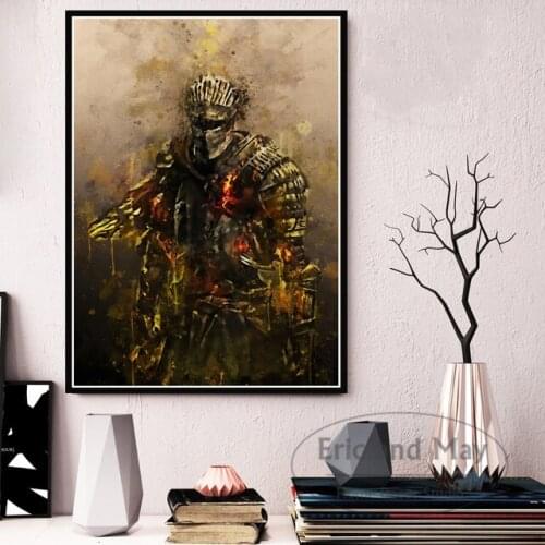 Poster And Prints Hot Armored Samurai Japan Anime Artwork Paintings Art Fashion Canvas Wall Pictures For Living Room Home Decor