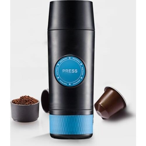 18Bar Chargeable Mini Espresso Coffee Maker Portable Electric Nespresso Capsule Pod Machine Pod & Powder 2 in 1 for camp travel