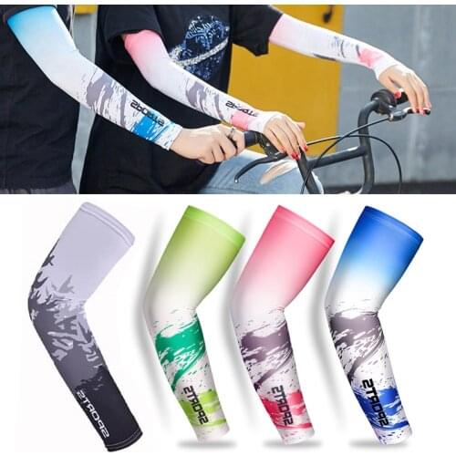 Running Hoses Man Sleeve Cycling Arm Sun Protection Uv Manga Muffs Woman Ice Cloth Summer Heaters Elastic Thermal Cuffs Protect