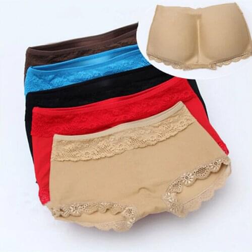 Push up panties high quality push up jeans pants lady butt lifting Lingerie padded hip enhancer shaper pants Underwear Knickers