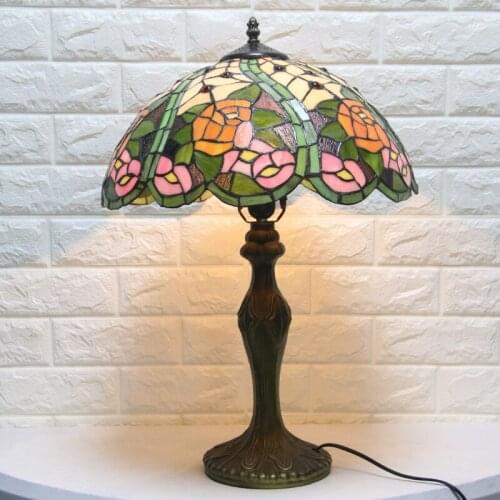 Swan Style Vintage Retro Turkish Mosaic Desk Lamp for Bedroom Living Room Stained Glass LED Turkish Lights