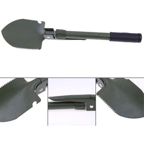 Military Folding Shovel 4 in 1 Multifunctional Engineer Shovel for Survival Shovel Camping Hiking Fishing Shovel Outdoor Tools