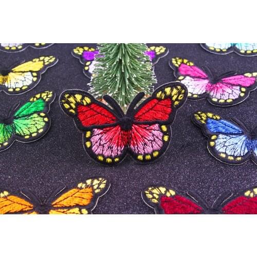 Butterfly Embroidered Patches For Clothing Stickers For Clothes Decor Animal Badge Decoration Sew On Iron On Patches On Clothes
