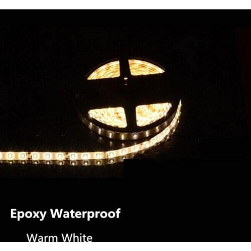 Top Quanlity No Waterproof / IP65 Waterproof 5M 3528 LED Strip Light 300 LED DC 12V Cool White Blue Red Green LED Tape ribbon