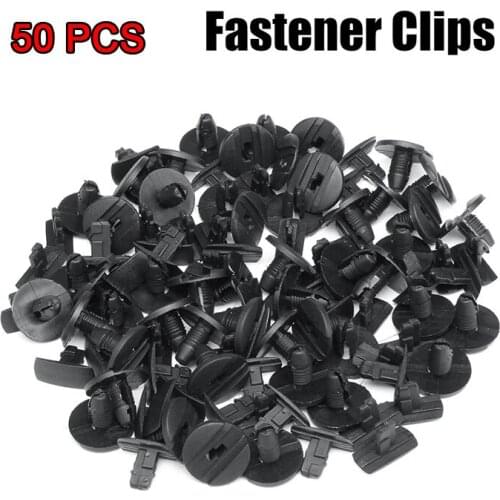 50pcs Interior Clips Bumper Fastener Clip for Fender Fixed Clamp Push Type Rivet Retainer for Citroen Peugeot