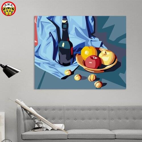 Painting by numbers art paint by number Big picture king DIY fruit Pear wine painting decoration painting decompression living