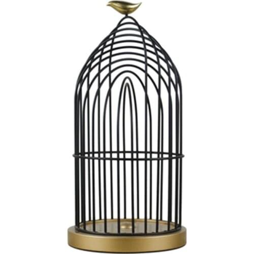1PCS Metal wrought iron copper bird cage decoration hotel model room creative home soft decoration crafts furnishings