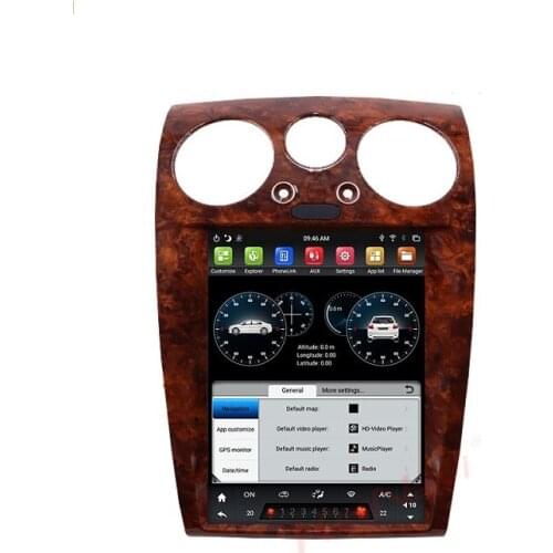 12.1" Vertical Screen Android 10 Car Radio For Bentley Flying Spur For Continental Car Dvd Player GPS Navigation 2004-2012