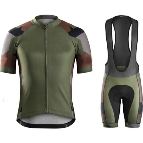 Army 2021 Pro Team Cycling Clothing /Road Bike Wear Racing Clothes Quick Dry Mens Cycling Jersey Set Ropa Ciclismo Maillot