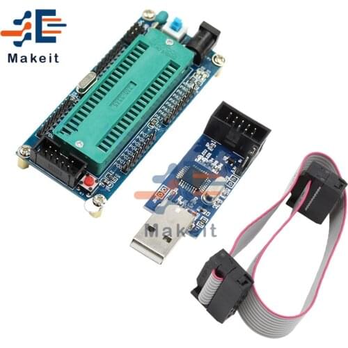 AVR ATMEGA16 Minimum System Board ATmega32 Development Board + USB ISP USBasp Programmer ISP ATTiny 51 Board Module DIY Kits