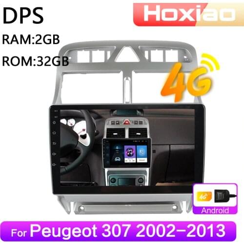 4G Android 8.1 Car Radio Multimedia Video Player For Peugeot 307 2003 2004 2005 2006 2007 2008 2009-2012 Navigation GPS 2 DIN