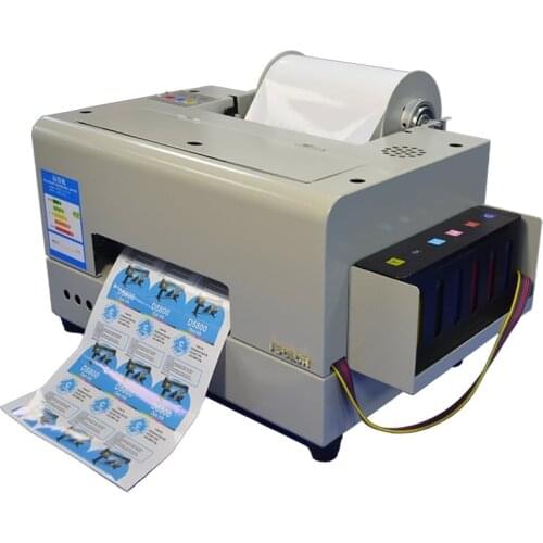 Automatic Adhesive Label Sticker Printer A4 Digital Inkjet Bottle Label Printer Custom Tag Printer Machine