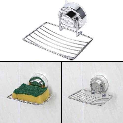 Household Strong Suction Cup kitchen sink Soap Dish Wall Holder Dish Bathroom