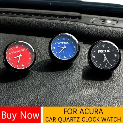 Car Quartz Clock Watch Modified Car Interior Electronic Quartz Watch For Acura CL CSX Type s ILX MDX NSX RDX RL RSX TLX TSX ZDX