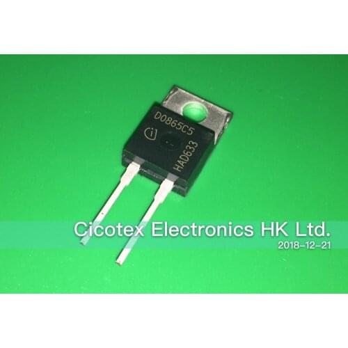 2pcs/lot IDH08G65C5 TO-220-2 D0865C5 DIODE SCHOTTKY 650V 8A TO220-2