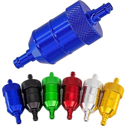 6 Color 8mm Petrol Gas Fuel Filter Cleaner For Motorcycle Pit Dirt Bike ATV Quad Inline Oil Gas Fuel Filter