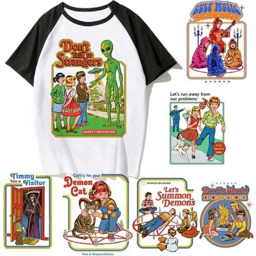 New Men Satan T Shirt Demon Death Scary Evil Hip Hop Satanism Grim Reaper Evil T-shirt Psychedelic horror Tshirt Male/female