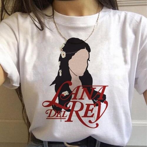 90s Graphic Aesthetic Tshirt Korean Style Top Tees Female Lana Del Rey Harajuku Ullzang T Shirt Women Funny Print Fans T-shirt
