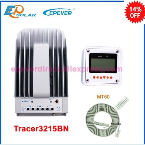 Tracer3215BN with MT50 remote meter solar panel controller 30A 30amp MPPT EPEVER EPSolar charging controller 12v 24v auto work