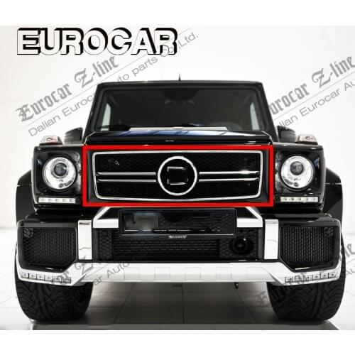 MB g wagon W463 B style grille with emblems for g63 g65 g500 g55 g wagon
