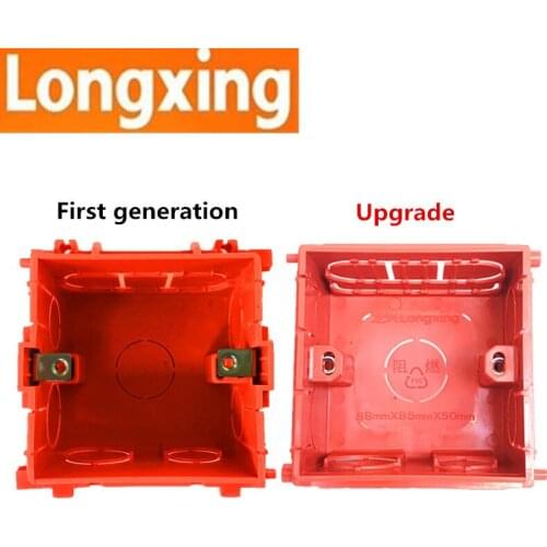 Upgrade External Mounting Box 88mm*85mm*50mm for 86mm*86mm Standard Switches and Sockets Apply For Any Position of Wall Surface