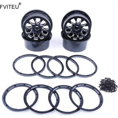 FVITEU Upgrade Metal Wheel Hub Rim Set For 1/5 HPI Baja 5T Rovan King Motor