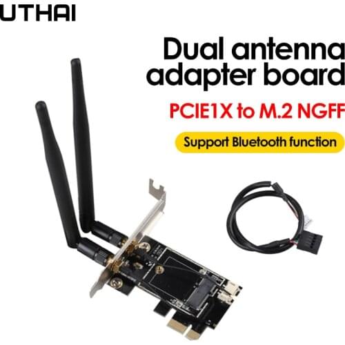 NVME Adapter PICE-1X to NGFF-Ekey Add On card PCIE Notebook Wireless Network Card Adapter Card Computer Component Expansion Card