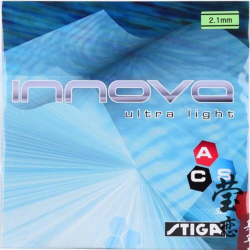 Original STIGA INNVOA ULTRA LIGHT table tennis rubber with thick sponge for table tennis rackets racquet sports pingpong rubber