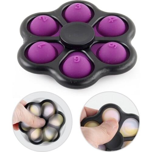 Pop Fidget Spinner Simple Dimple Novelty Finger Spinner Toys Fidget Flip Sensory Office Desk Toys Stress Release Dropshipp