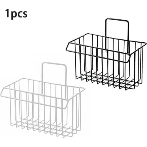 Rectangle Wrought Iron Rag Hanging Storage Rack Dish Cloth Sponge Basket Bathroom Storage Box Household Towel Rack Organizer