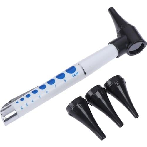 Otoscope Pen light Ear Care Tool Ear Cleaner Diagnostic Earpicks Flashlight / Magnifying Glass Len / 4 Glimpse LED Lamp Health