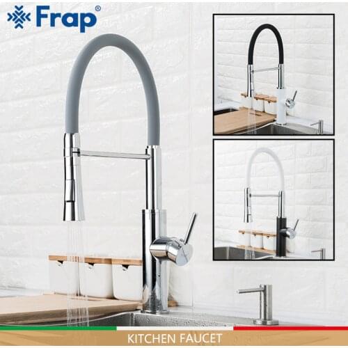 FRAP kitchen faucets pull out water taps cold and hot water sink faucet 2 function spout kitchen mixer faucet grifo cocina