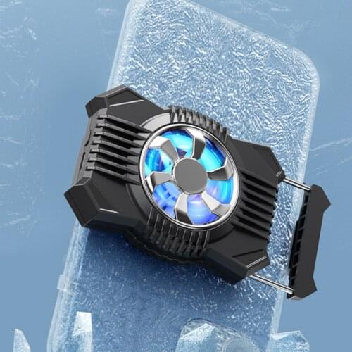 Universal Mobile Phone Cooling Fan Radiator Gaming Phone Cooler Portable Fan Holder Heat Sink For IPhone Xiaomi