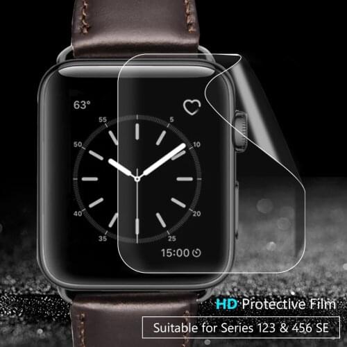 1/2/3Pcs Soft PET Film Screen Protector For Apple Watch 6 SE 5 4 40mm 44mm Not Tempered Glass For Iwatch Series 3 2 1 38mm 42mm
