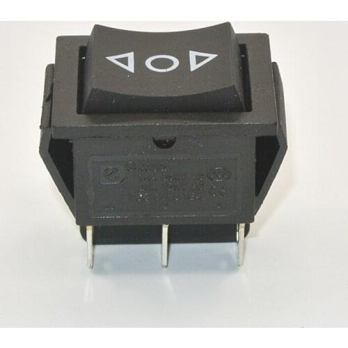 1PCS KCD4 Black Rocker Switch Power Switch ON-OFF-ON 3 Position 6 Pins The arrow is reset 16A 250VAC/ 20A 125VAC