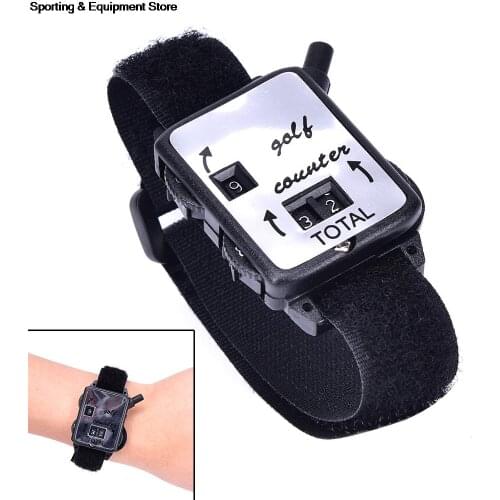 1Pc Mini Black Golf Training Aids Wristband Golf Club Stroke Score Keeper Count Watch Putt Shot Counter Sports Golf Accessories