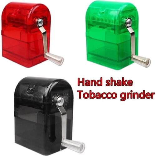1Pcs Stylish and convenient Hand Crank Crusher 105x62x76mm Tobacco Cutter Grinder Hand Muller Shredder Smoking Accessories
