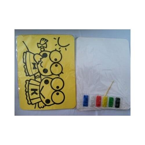 100pcs/lot,diy toys, Color Sand painting set kit for children 21*15cm mixed designs