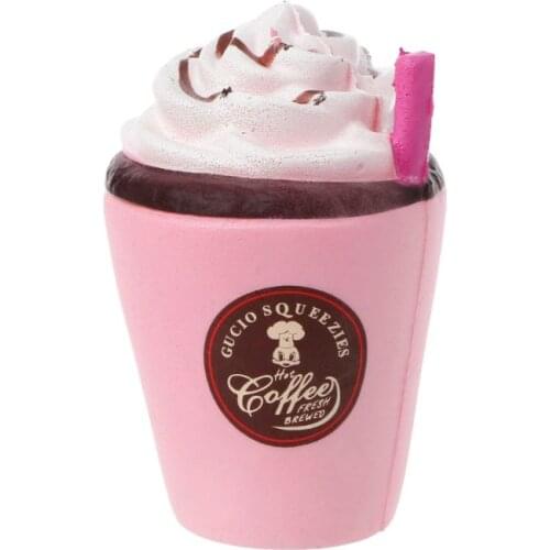 11CM Coffee Cup With Straw Squishy toys Kawaii Scent Slow Rising Squeeze Doll