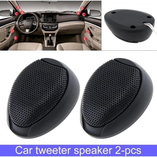 2Pcs Car Universal 12V 1000W Mini Audio Tweeter Speaker Horn for Car Audio System
