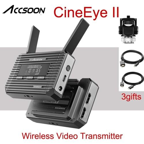 ACCSOON CineEye II Wireless Video Transmitter CineEye 2 Mini 1080P 500ft Audio Transmission For iPad Phone Camera Monitor