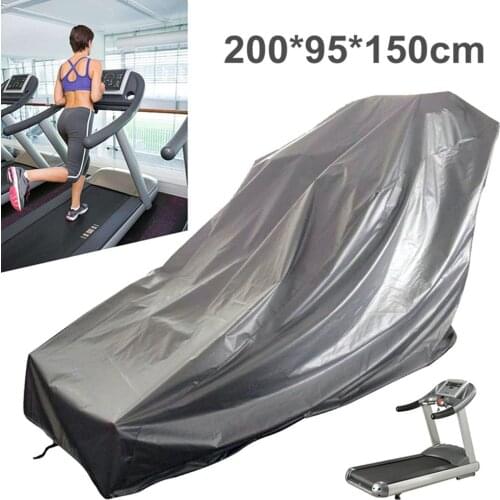 Household treadmill dust and rain cover outdoor sunscreen dust cover 210D black Oxford cloth treadmill protective cover