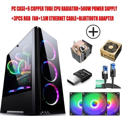 Desktop Computer Case Support ATX Motherboard/Front U3/Back line Gaming PC Case for DIY