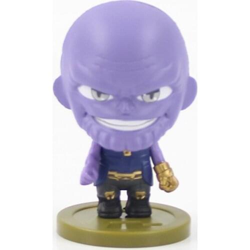 7cm The Avengers 3 Infinity War Thanos Q Version Cute Mini Figurine PVC Action Figure Collectible Model Toys